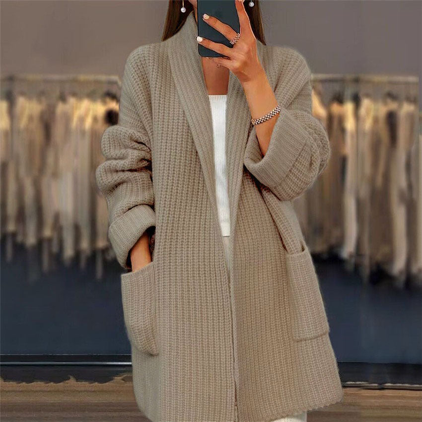 Nellie - Women's Knitted Long Cardigan