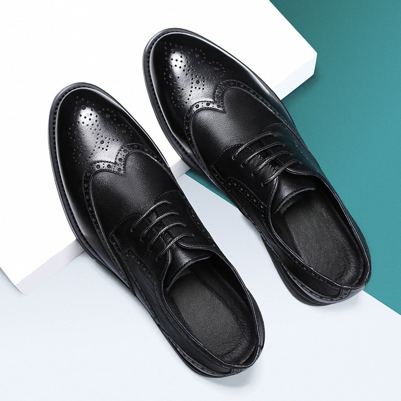 Men's Comfortable Wingtip Vegan Leather Shoes with Supportive Sole | For Everyday Wear