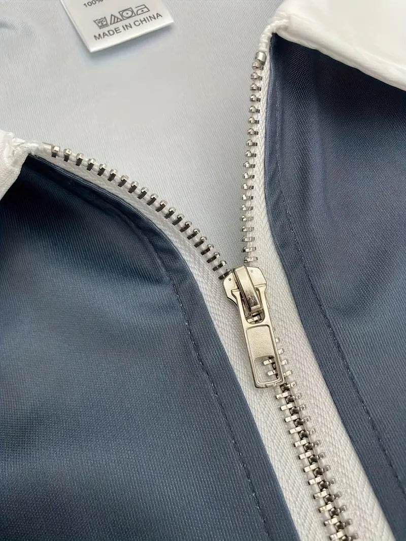 Men's Breathable Moisture-Wicking Golf Polo Shirt with V-Neck Design