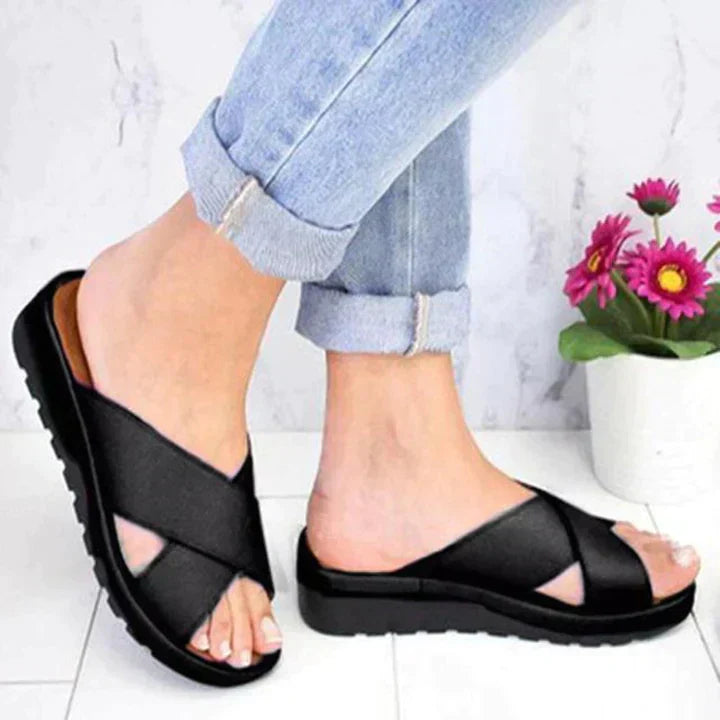 Women's Comfortable Synthetic Sandals with Ortho Support
