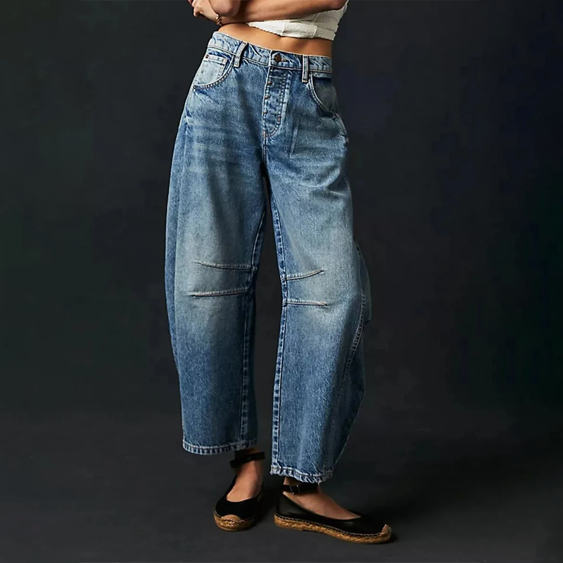 Women's Classic Wide-Leg Denim Baggy Jeans | Perfect for Casual Days