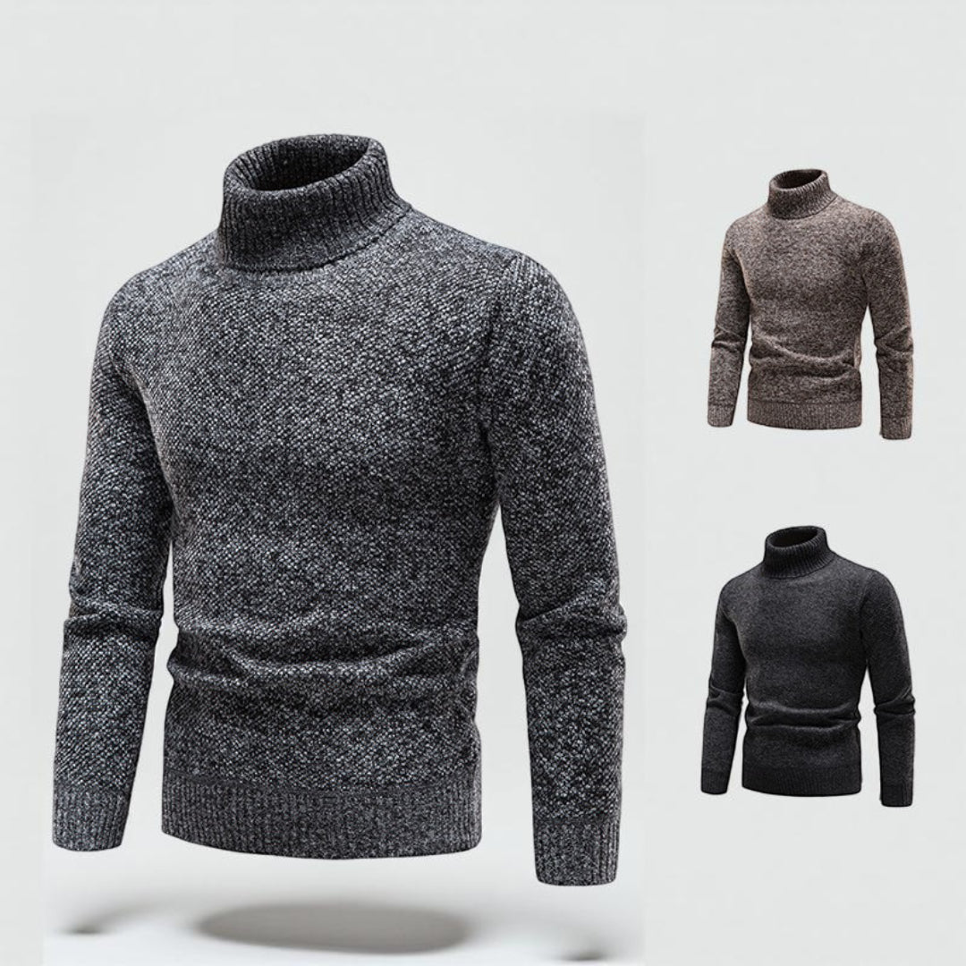 Men's Classic Wool Turtleneck Sweater, Timeless and Elegant | Ideal for Autumn/Winter