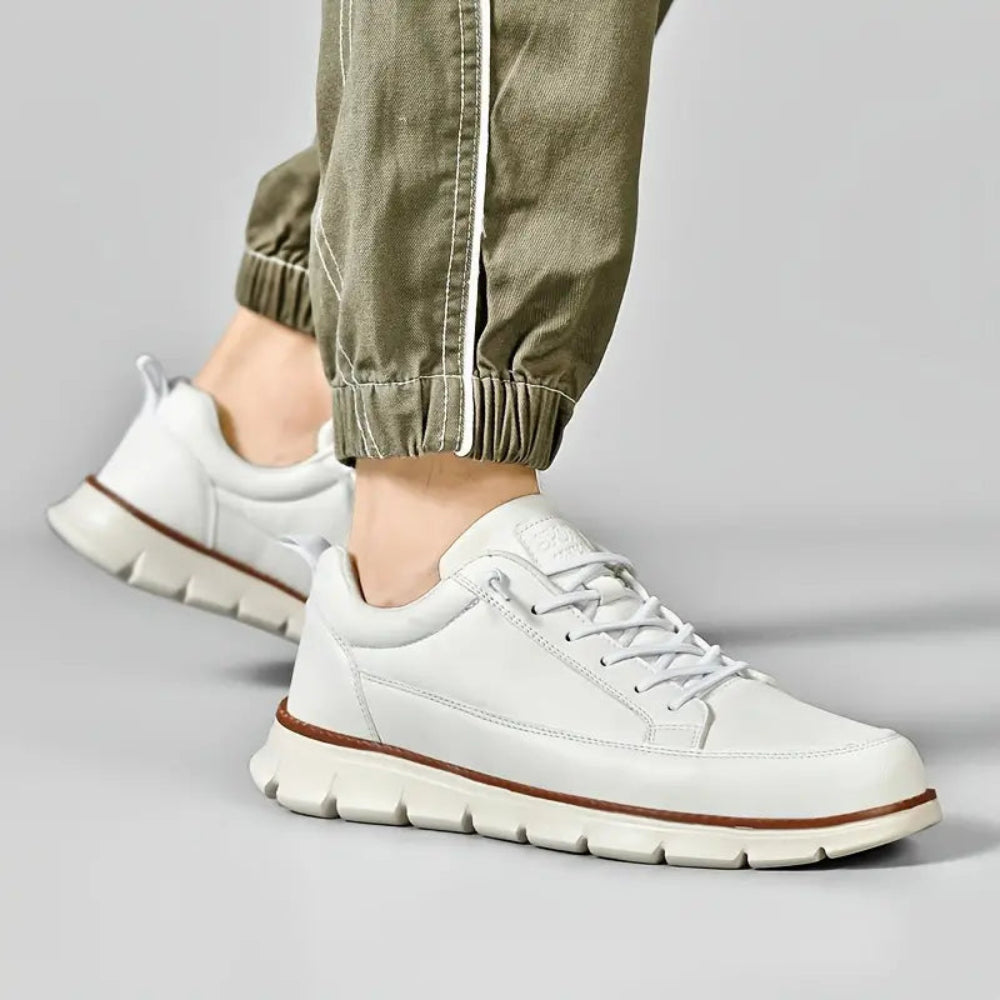 Men's Leather Sneakers Orthopedic Cushioned Insole 16