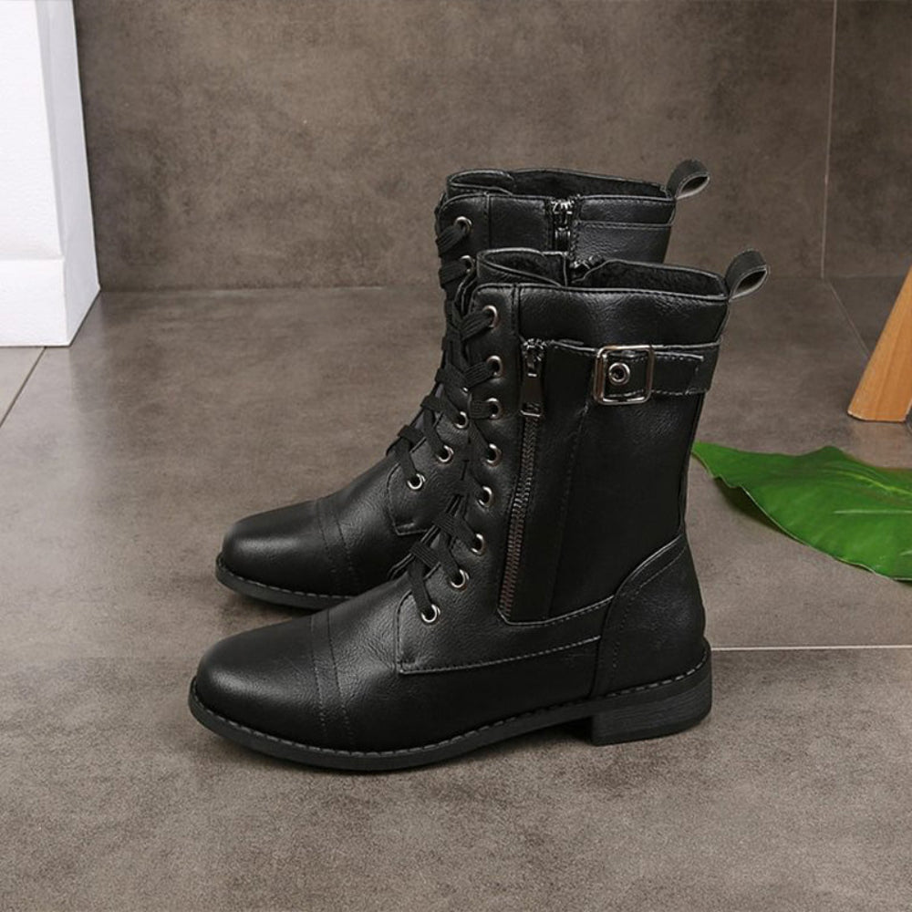 Orthopedic Women Boots Comfortable Slip On Side Zip 16