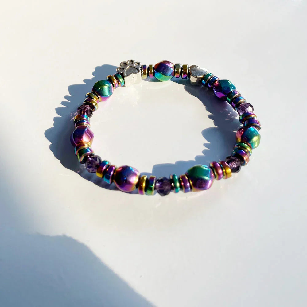 Women’s Bracelet with Paw and Heart Charms 3