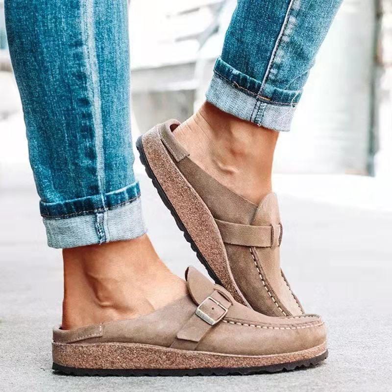 Sylvie - Women's Loafers with Buckle Detail