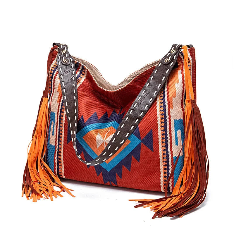 Women’s Shoulder Bag with Handwoven Knot Design 19