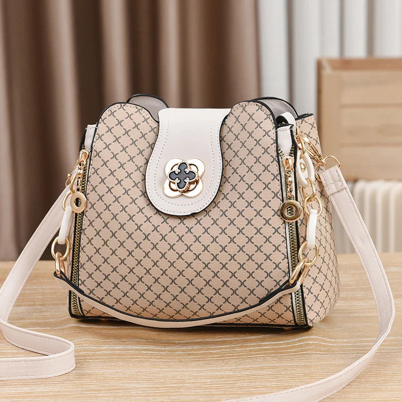 Women’s Structured Crossbody Bag with Buckle Detail 7