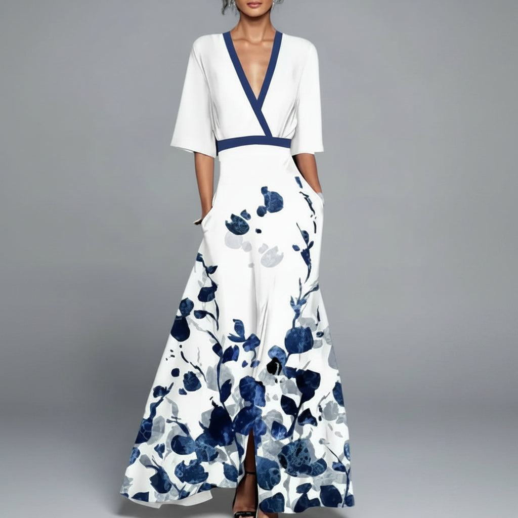 Women's Summer Dress Maxi Long Sleeve | Floral Dress 6