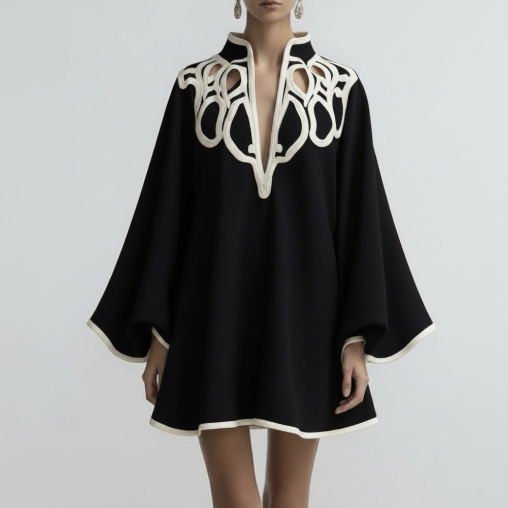 Women's Summer Dress Mini Long Sleeve Floral | Casual Dress 5