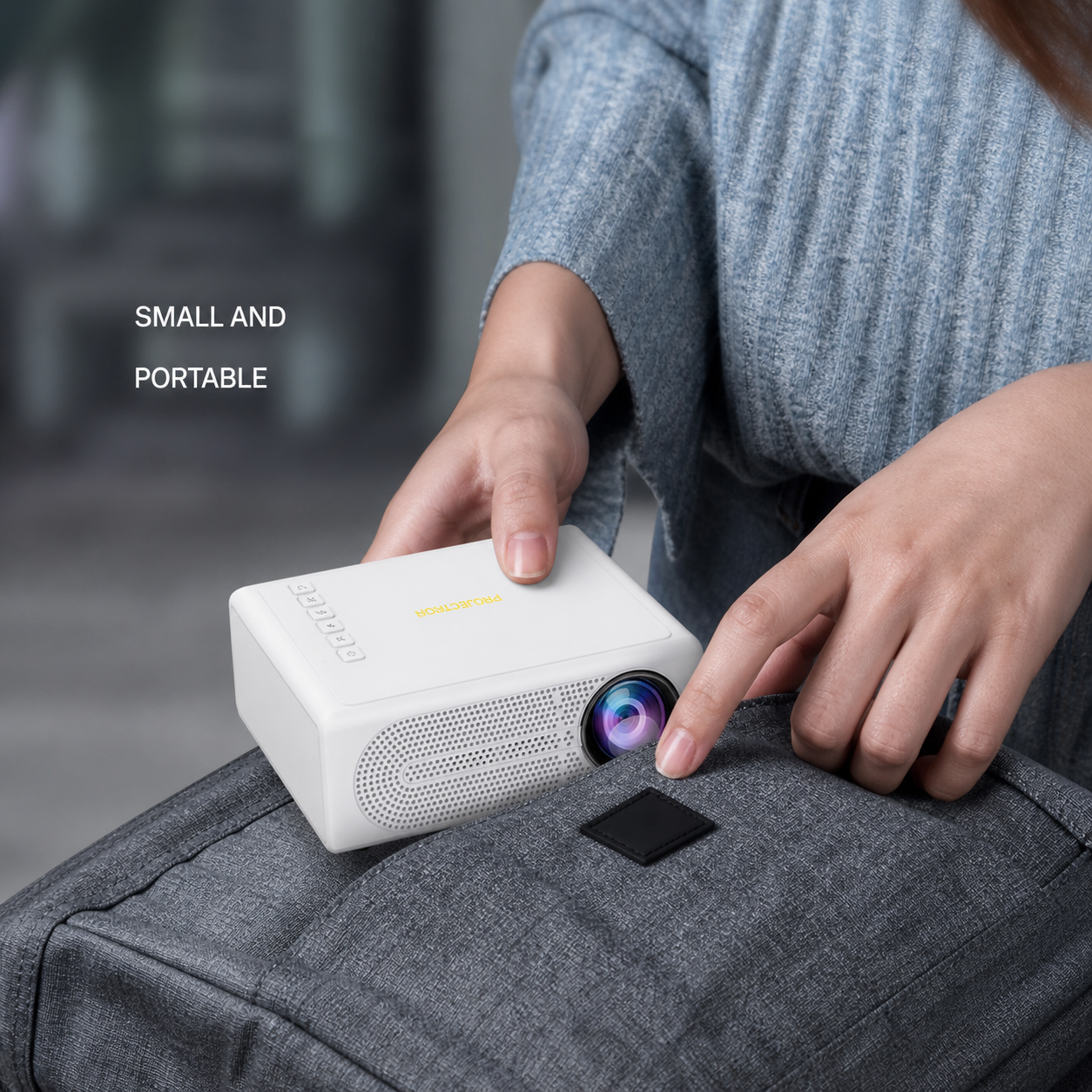 Mini Projector – 3000 Lumen Portable Device for Home and Outdoor Use