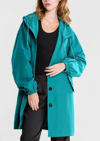 Waterproof Hooded Windbreaker Oversized Rain Jacket For Women | Perfect for Outdoor Activities