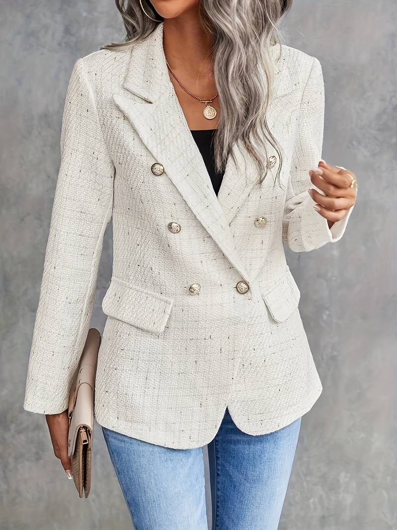 Women's Elegant Tailored Blazer with Classic Lapel and Flawless Fit