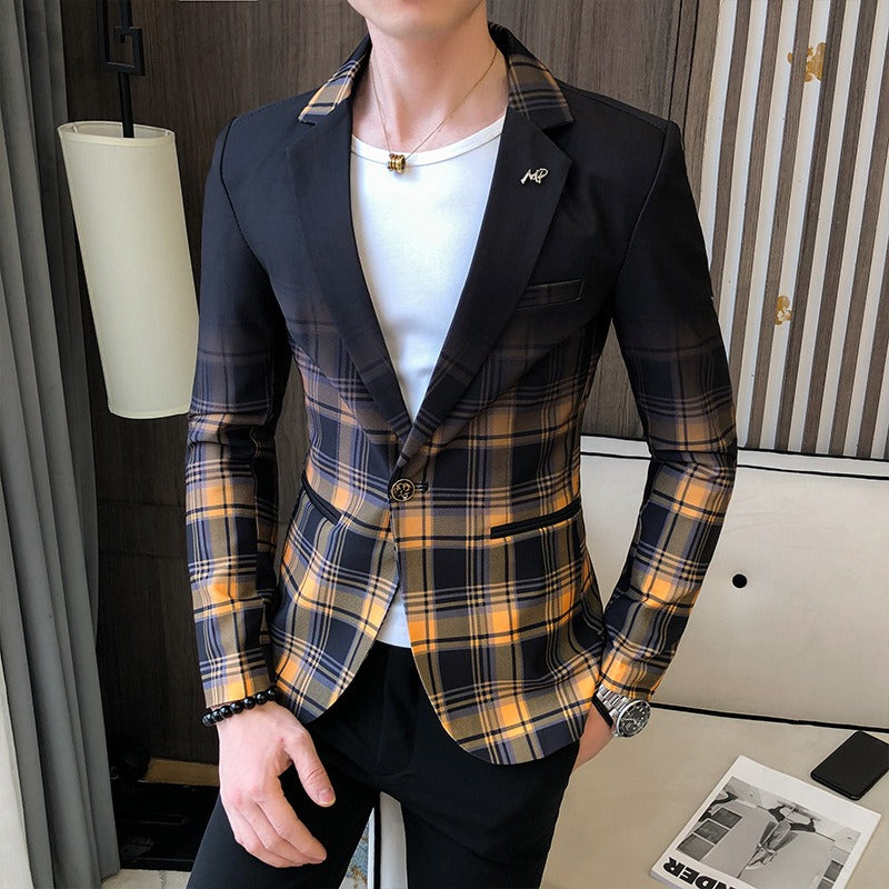 Men's Trendy Gradient Blazer with Slim Fit | Perfect for Casual Days
