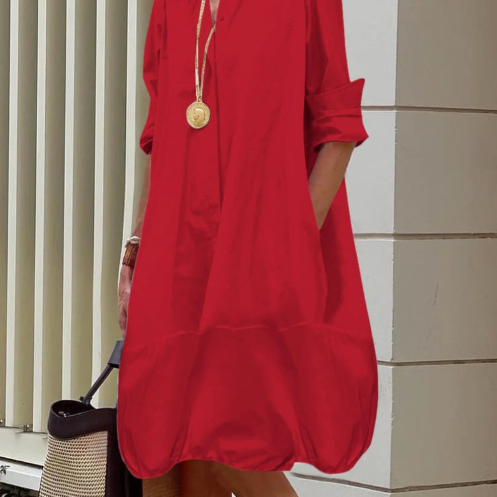 Women's Summer Dress Formal Midi | Shirt Dress - Image 8