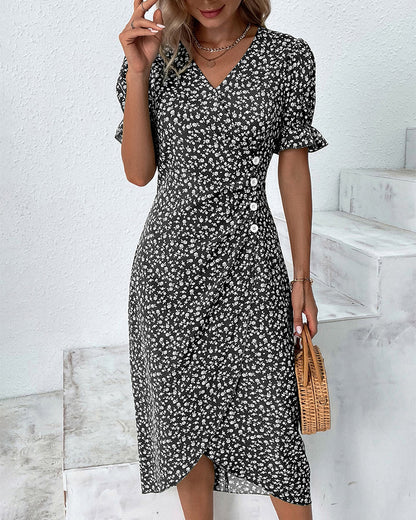 Variant image for Women's Elegant Flowing Maxi Dress with Flattering V-Neck-13
