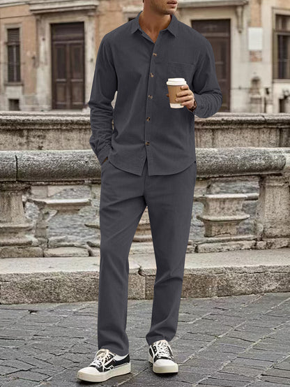 Casual Solid Zip Up Cotton Hoodie and Joggers Tracksuit for Men | Perfect for Casual Days