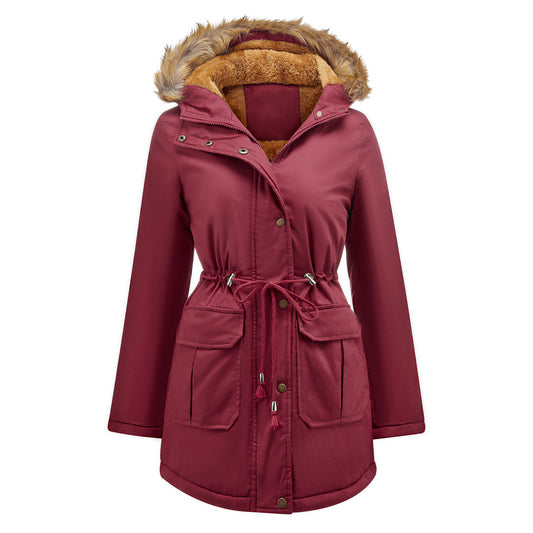 Winter Jacket With Fleece And Vegan Fur Capuchon Casual Parka For Women | Ideal for Winter