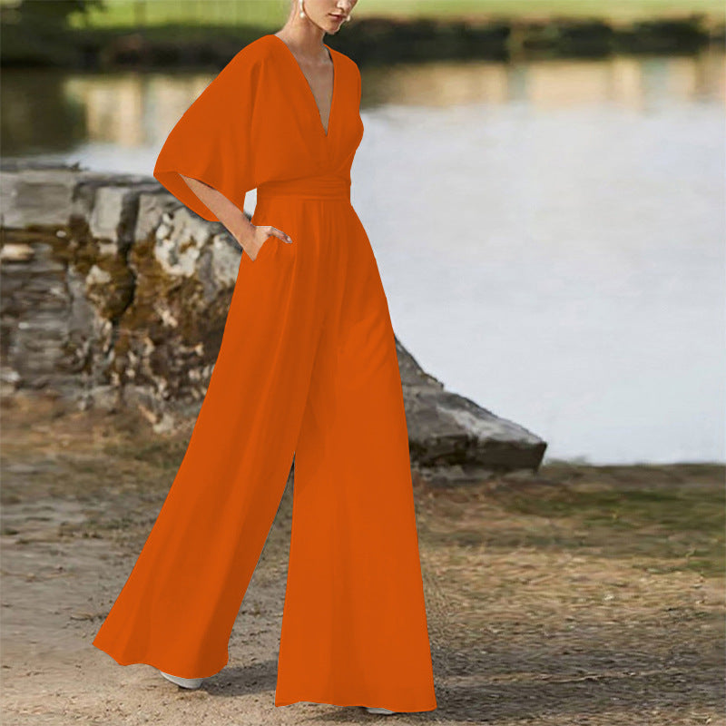 Women's Elegant Empire Wide-Leg Pants Party Jumpsuit Co ords Set | Ideal for All Seasons