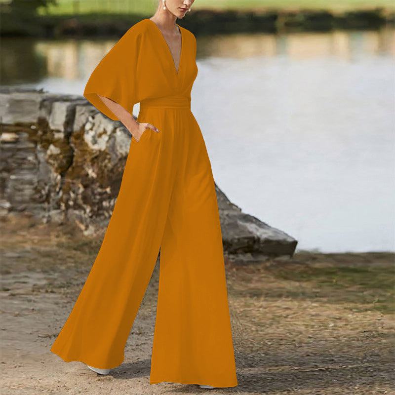 Women's Elegant Empire Wide-Leg Pants Party Jumpsuit Co ords Set | Ideal for All Seasons