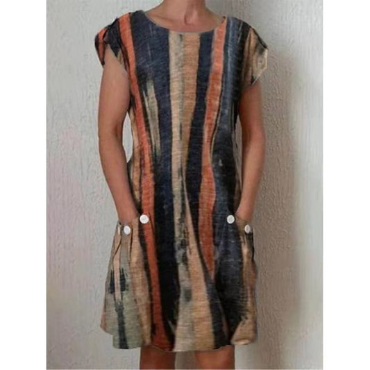 Women's Summer Casual Dress with Short Sleeves | Perfect for Casual Days