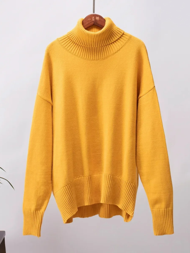 Women's Loose Fit Turtleneck Knit Jumper for Women | Ideal for winter