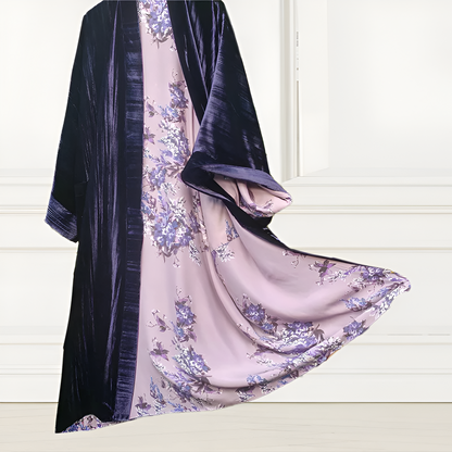 Women's Ink Painting Print Casual Kimono Duster