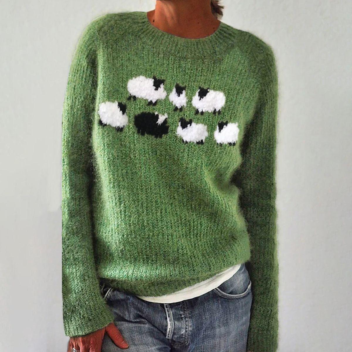 Jacqueline - Women's Comfortable Wool Jumper with Long Sleeves | Ideal for Winter