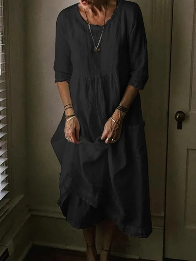 Women's Airy Lightweight Summer Dress with Relaxed Fit