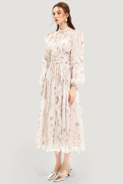 EleganceBloom – Floral Summer Dress, Lightweight Comfort, Flattering Silhouette, Perfect for Garden Parties & Casual Outings