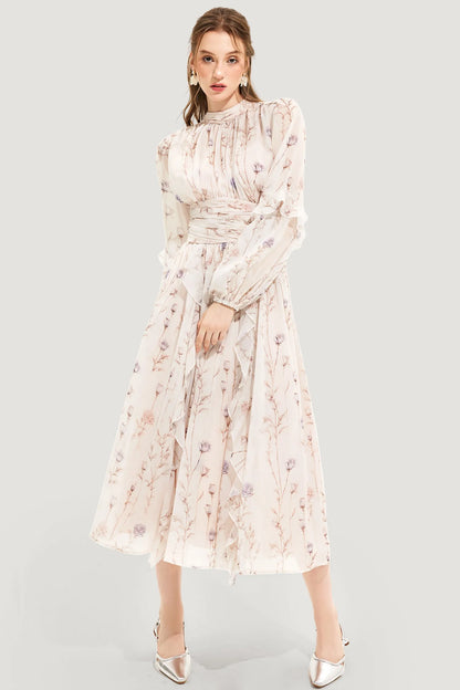 EleganceBloom – Floral Summer Dress, Lightweight Comfort, Flattering Silhouette, Perfect for Garden Parties & Casual Outings