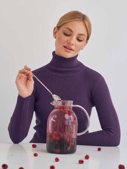 Women's Slim Fit Knitted Turtleneck Jumper | Ideal for Winter