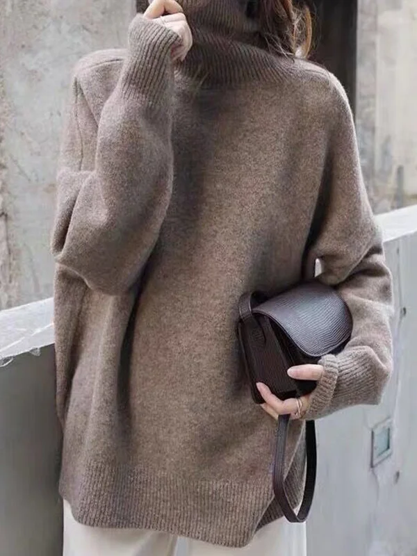 Women's Fashionable Turtleneck Jumper with Long Sleeves | Ideal for Winter