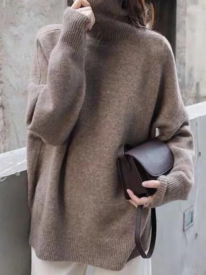 Women's Fashionable Turtleneck Jumper with Long Sleeves | Ideal for Winter