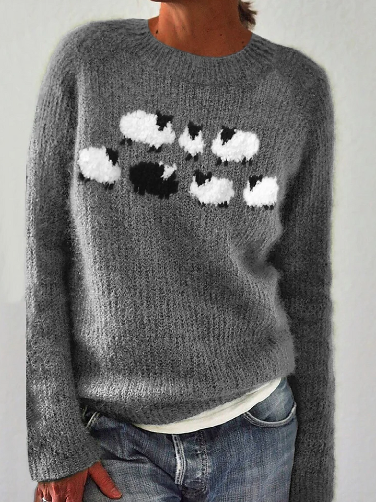 Jacqueline - Women's Comfortable Wool Jumper with Long Sleeves | Ideal for Winter