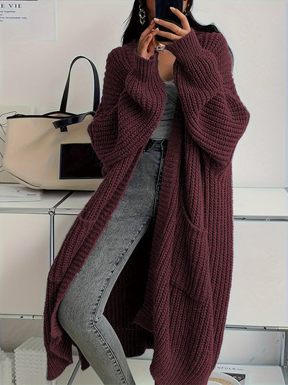 Casual Patched Pockets Wool Knitwear Cardigan for Women | Perfect for Casual Days