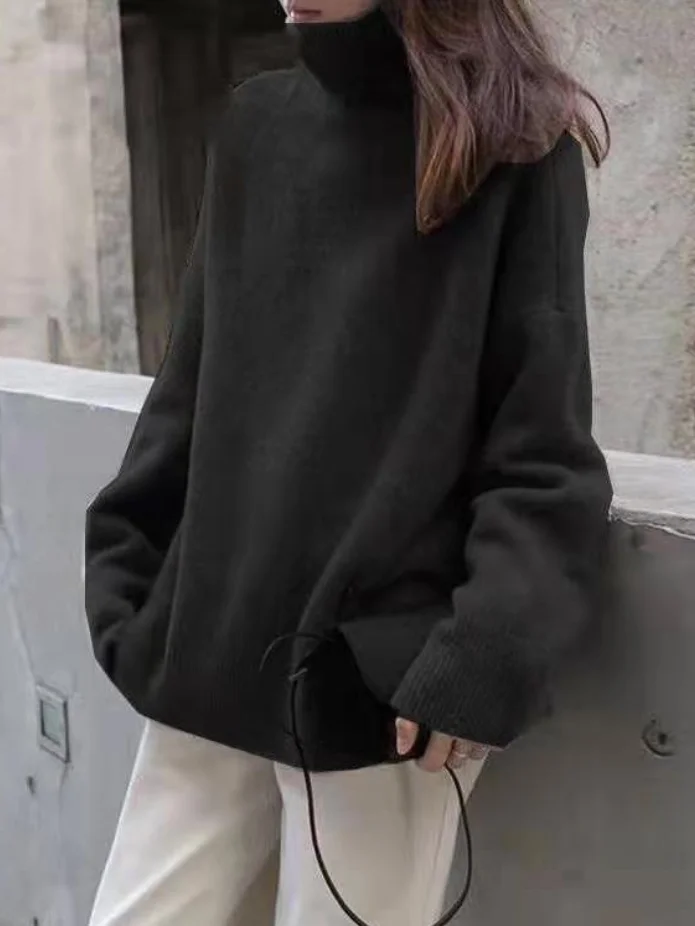 Women's Fashionable Turtleneck Jumper with Long Sleeves | Ideal for Winter
