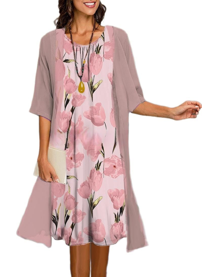 Women's Summer Maxi Dress with Vest