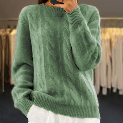 Women's Solid Color Knitted Jumper