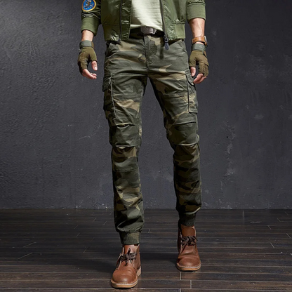 Men's Military-Style Skinny Cargo Pants in Classic Colours | Perfect for Outdoor Activities