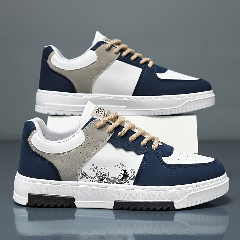 Blue White Beige