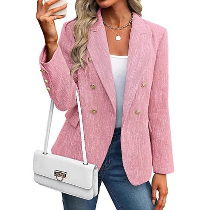 Women's Elegant Smart Casual Tweed Blazer | Ideal for Autumn/Winter