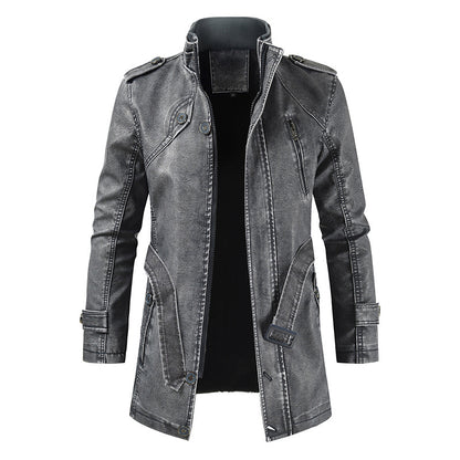 Elegant Zippered Jacket With Belt For Men | Ideal for All Seasons