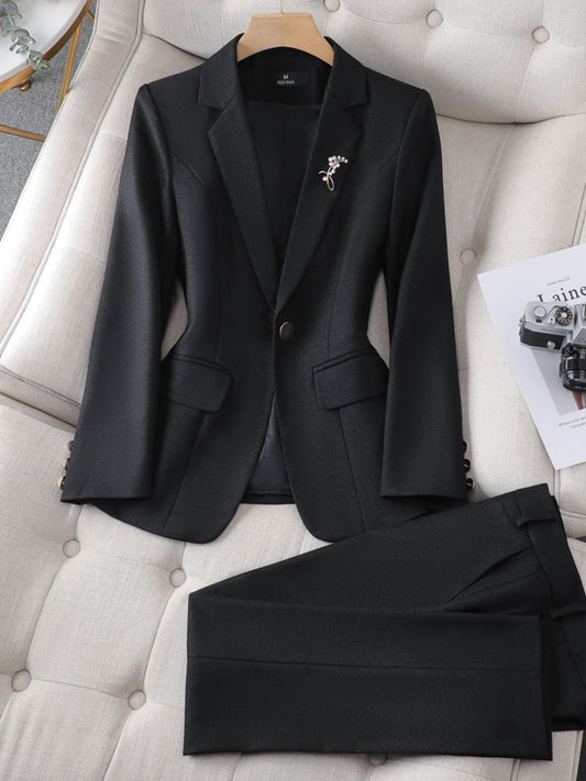 Women's Double Breast Blazer and Trouser Co-ords Set