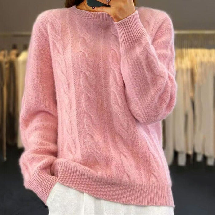 Women's Solid Color Knitted Jumper