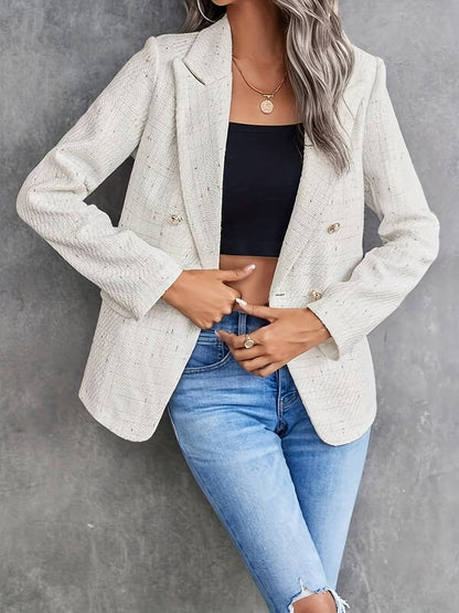 Women's Elegant Tailored Blazer with Classic Lapel and Flawless Fit