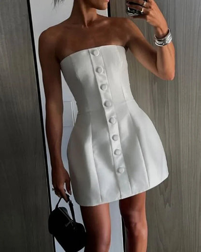 Women's Summer Elegant Party Waist Mini Dress | Ideal for Summer