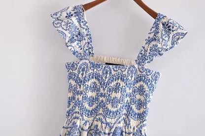 blue, white