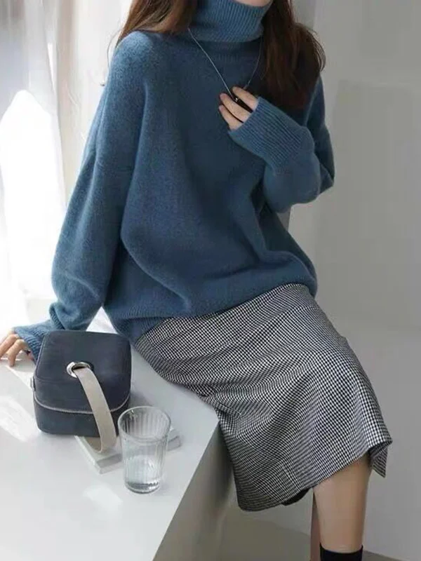 Women's Fashionable Turtleneck Jumper with Long Sleeves | Ideal for Winter
