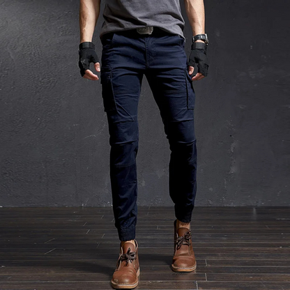 Men's Military-Style Skinny Cargo Pants in Classic Colours | Perfect for Outdoor Activities